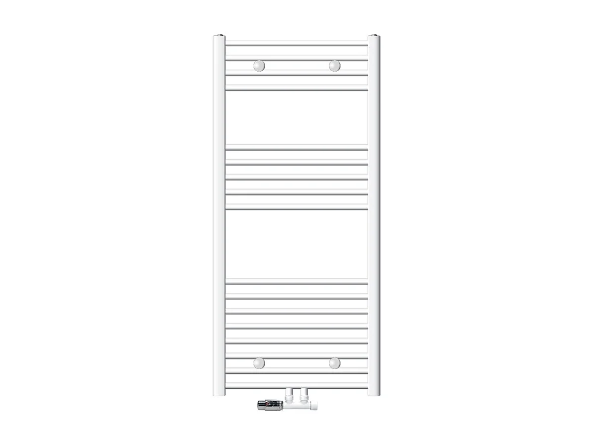 Radiateur Design Sahara Non Electrique, 600 x 1200 mm, Blanc, Connexion Central