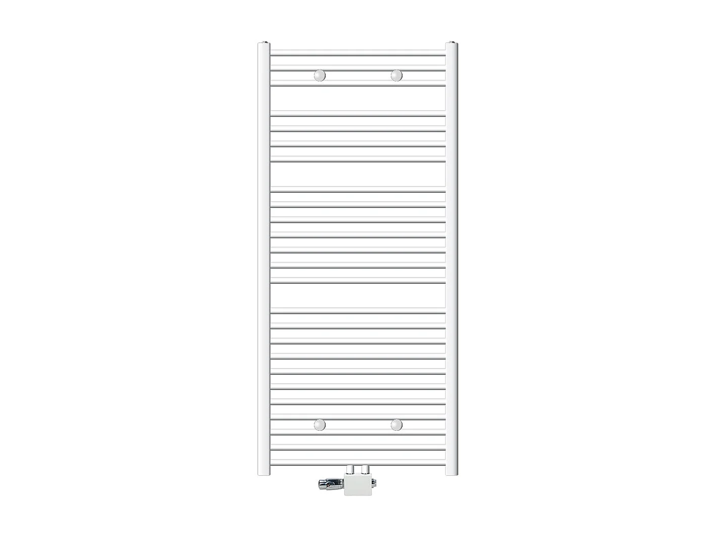 Radiatore Sahara non elettrico, 750 x 1500 mm, bianco, attacco centrale, con kit