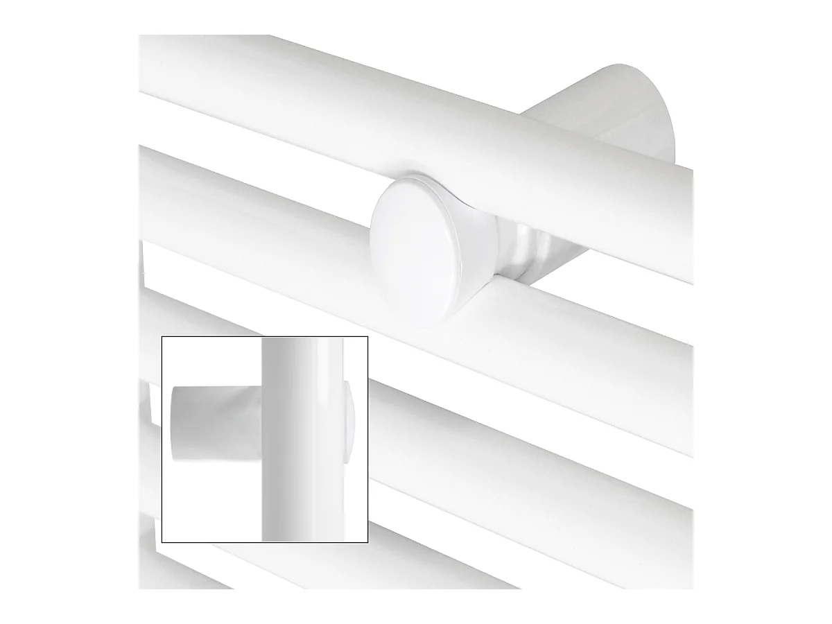 Radiatore con elemento riscaldante elettrico 1200W, 600 x 1200 mm, bianco, attacco laterale