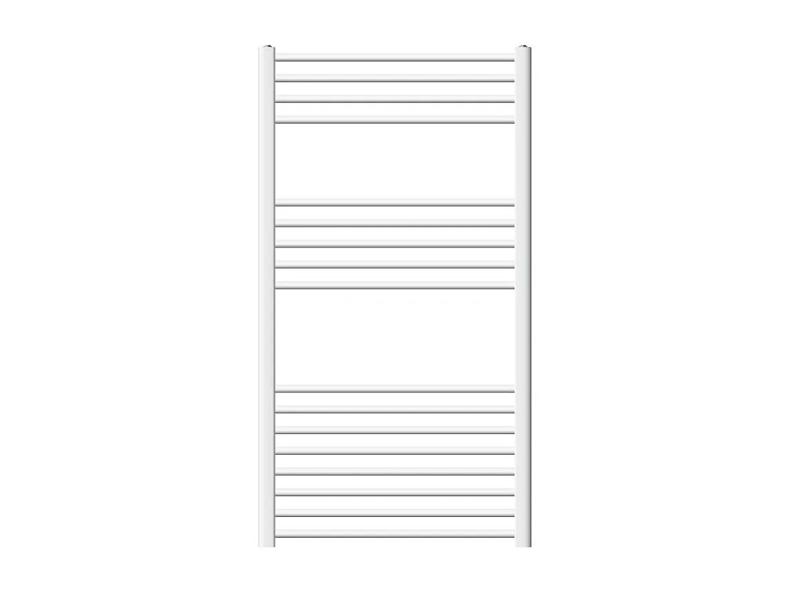 Radiateur Design Sahara, 750 x 1200 mm, Blanc, Connexion Latéral, Forme Droit