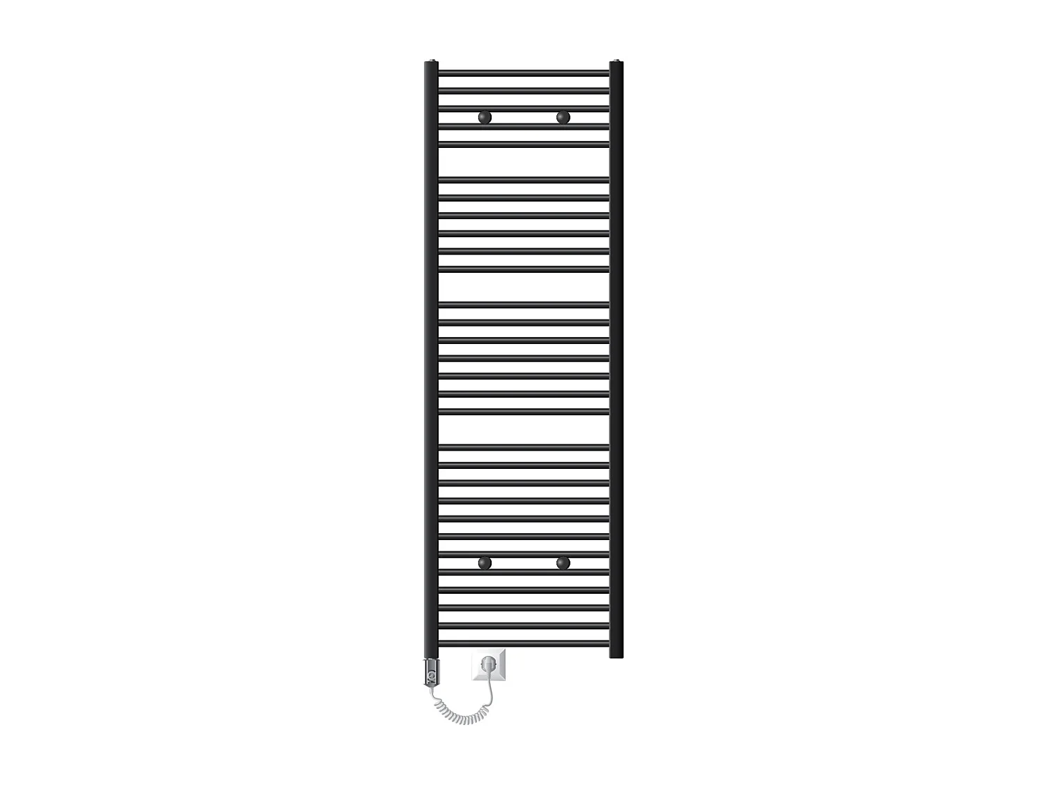 Radiateur Électrique avec Élément Chauffant 900W, 600 x 1800 mm, Anthracite