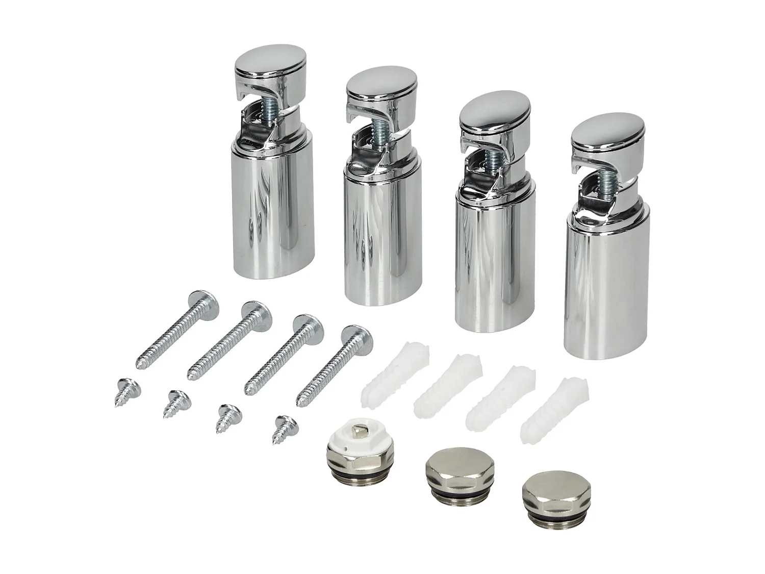 Radiatore elettrico 500 x 1500 mm barra angolare cromata 1200W