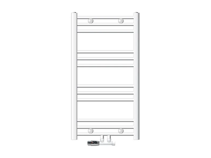 Radiateur Design Sahara Non Électrique, 500 x 800 mm, Blanc, Connexion Central