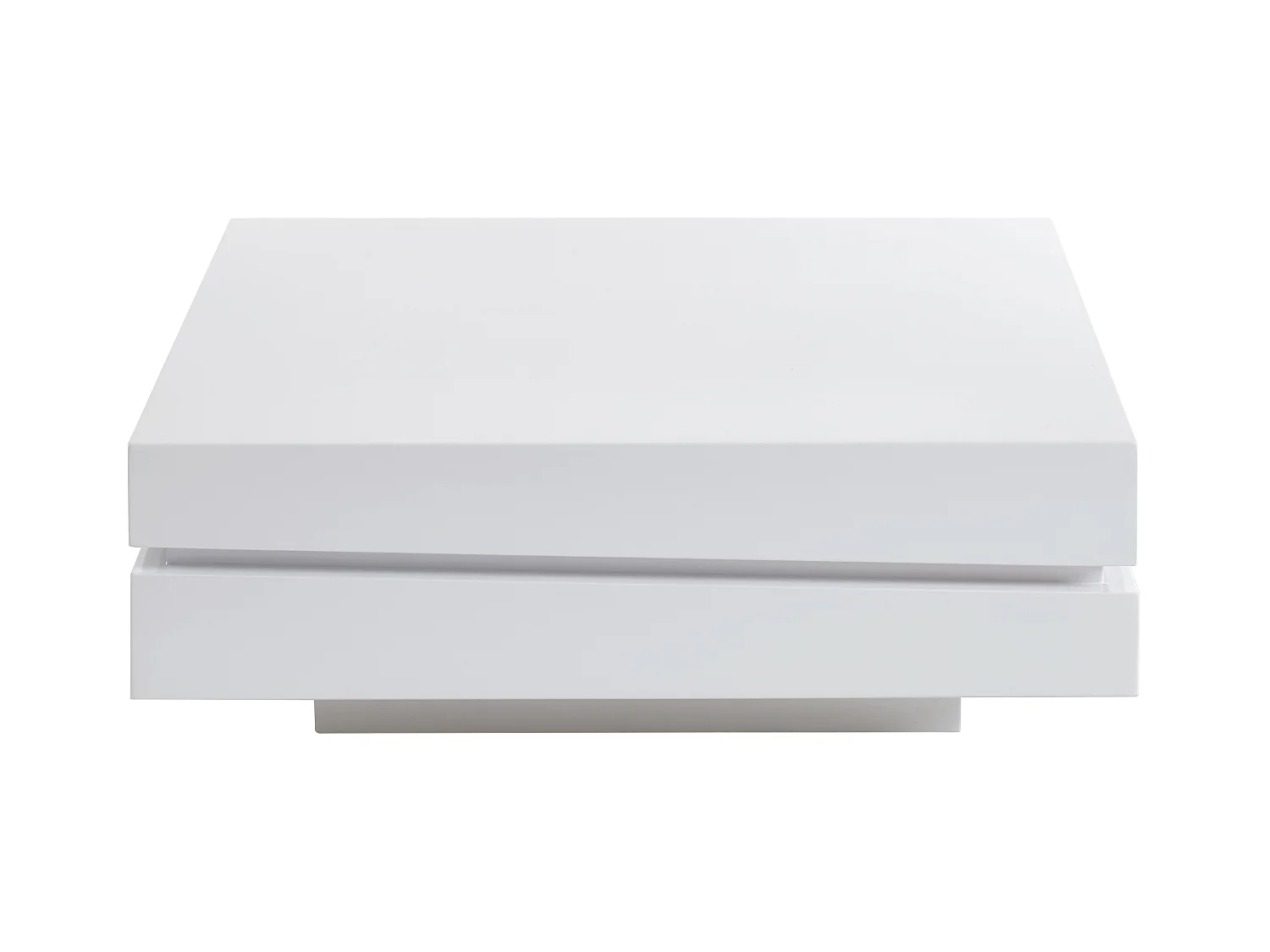 Salontafel van mdf met ledverlichting - Wit gelakt - LYESS