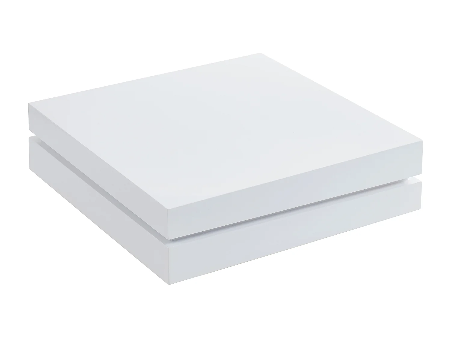 Table basse en MDF avec LEDs - Blanc laqué - LYESS