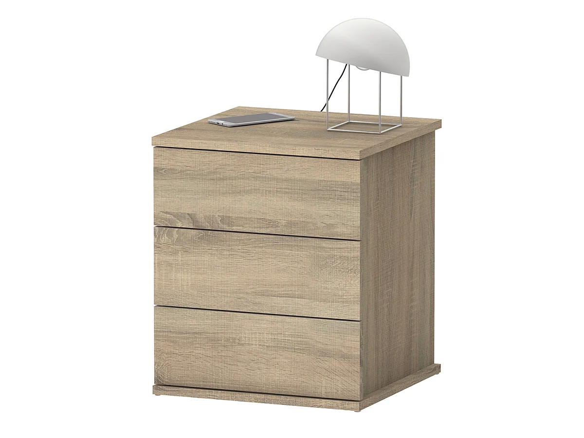 Table de chevet / Table de nuit coloris Cambrian - Hauteur 48.5 x Longueur 41 x Profondeur 40 cm