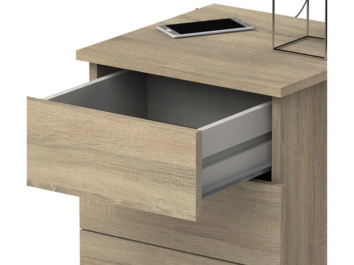 Table de chevet / Table de nuit coloris Cambrian - Hauteur 48.5 x Longueur 41 x Profondeur 40 cm