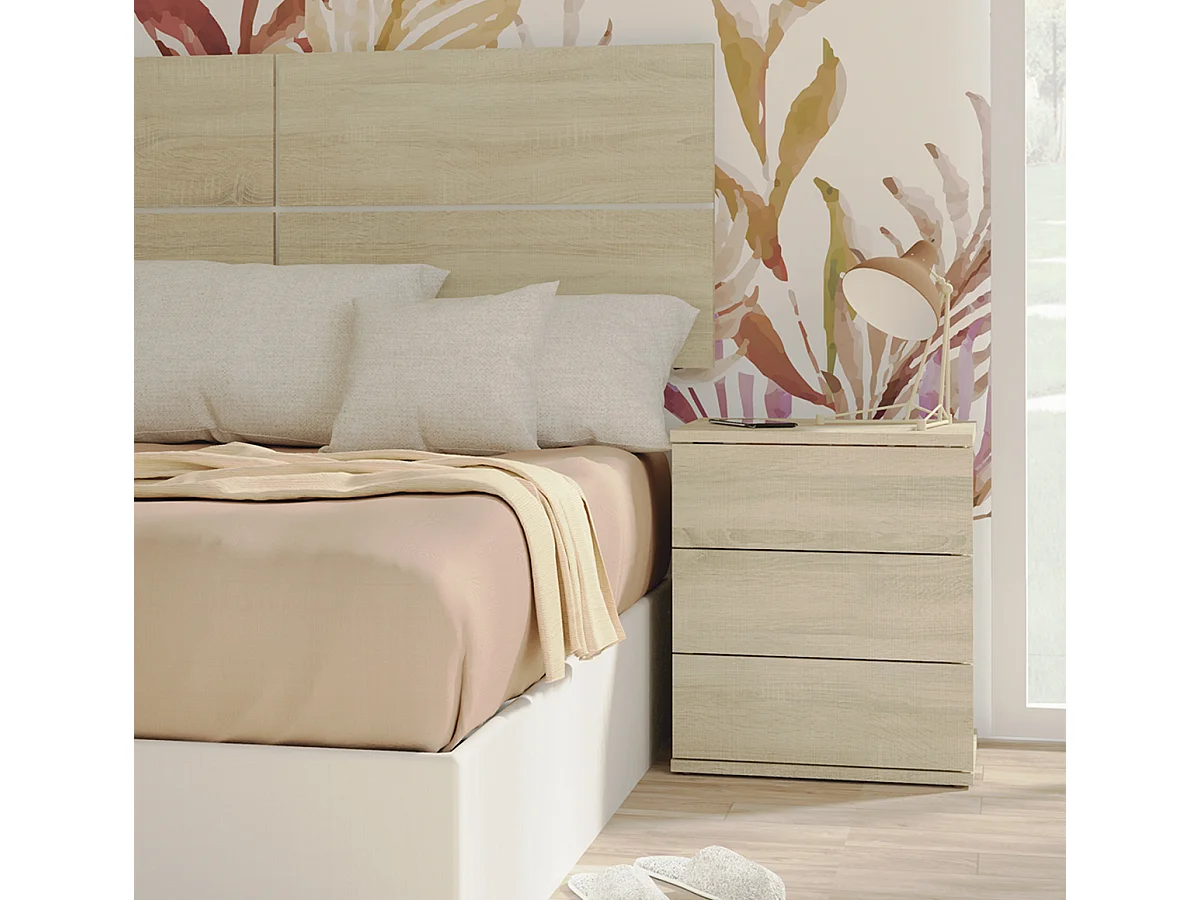 Table de chevet / Table de nuit coloris Cambrian - Hauteur 48.5 x Longueur 41 x Profondeur 40 cm