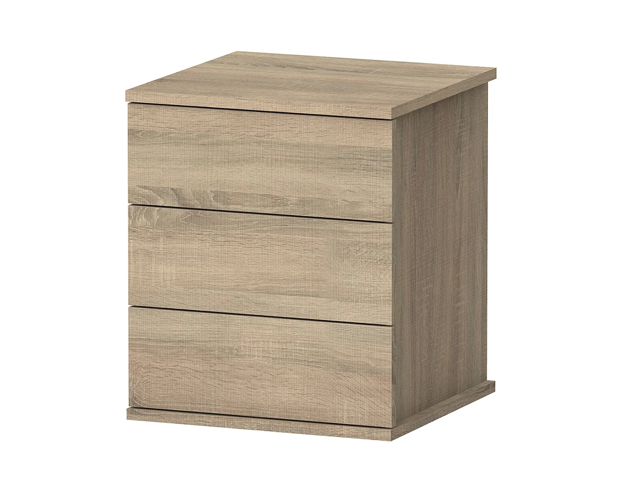 Table de chevet / Table de nuit coloris Cambrian - Hauteur 48.5 x Longueur 41 x Profondeur 40 cm