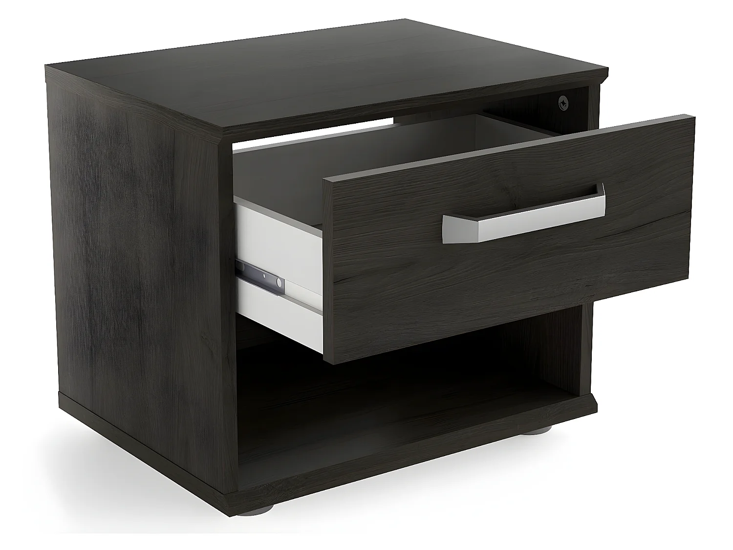 Table de chevet / Table de nuit coloris chêne Wateford - Longueur 43.9 x Hauteur 37.7 x Profondeur 34.6 cm