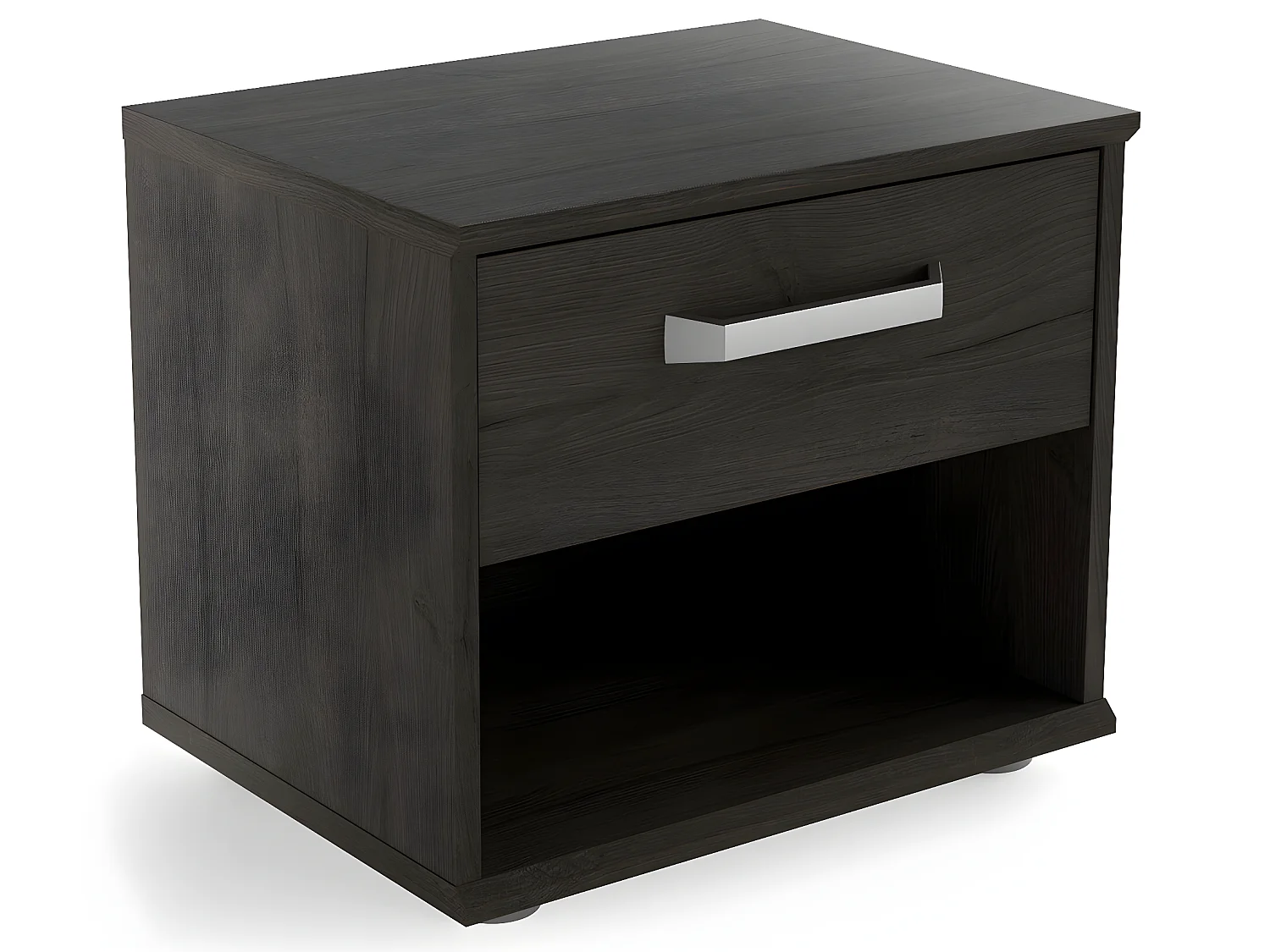 Table de chevet / Table de nuit coloris chêne Wateford - Longueur 43.9 x Hauteur 37.7 x Profondeur 34.6 cm