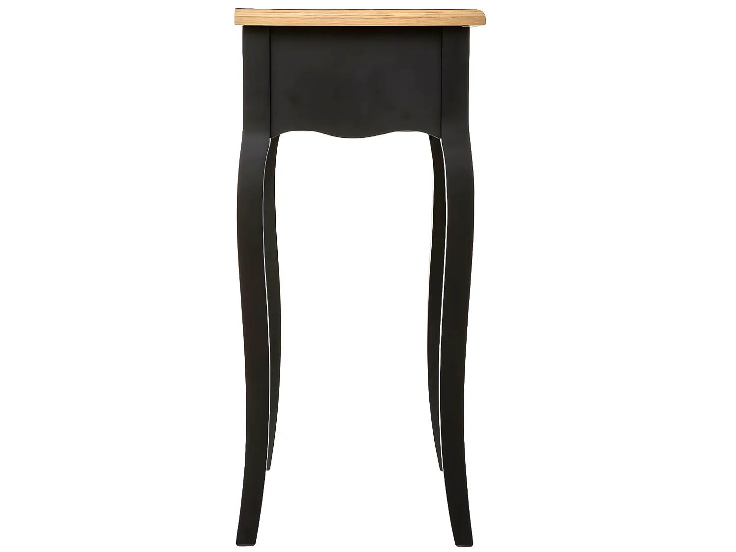 Table de chevet / Table de nuit coloris noir - Longueur 47,1 x Profondeur 30 x Hauteur 65,5 cm