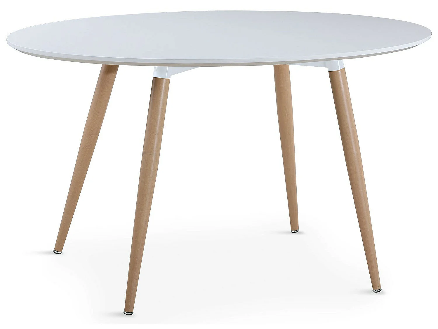 Table ovale scandinave Lunea Blanc