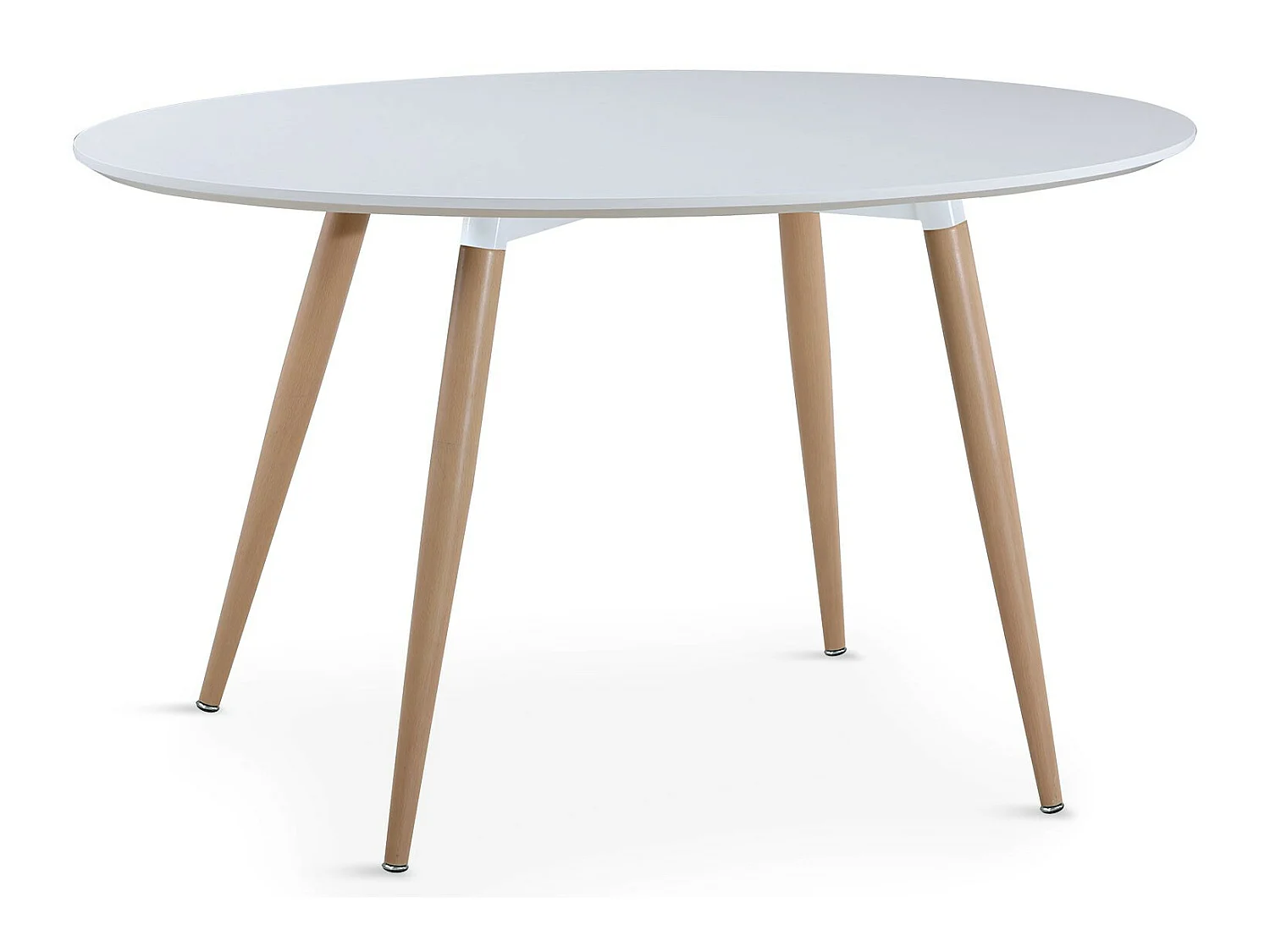 Table ovale scandinave Lunea Blanc