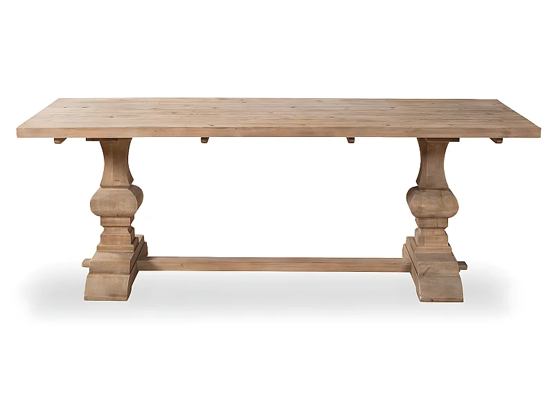 Table en pin vieilli LUBERON style monastère naturel