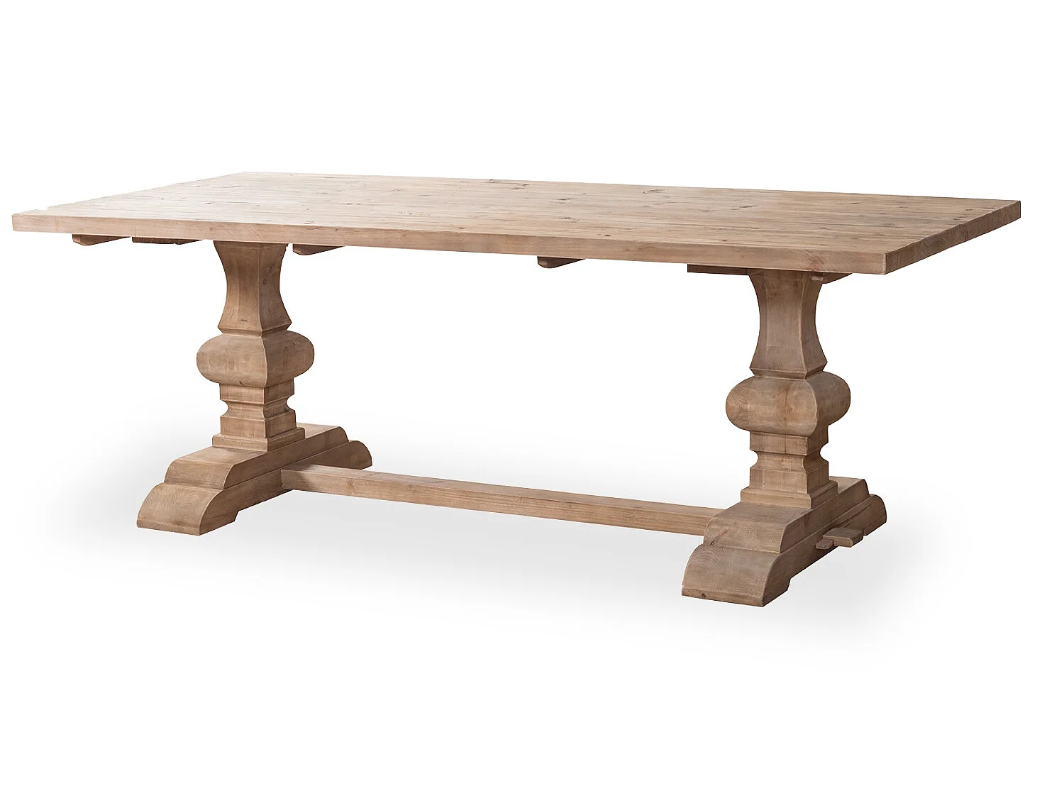 Table en pin vieilli LUBERON style monastère naturel