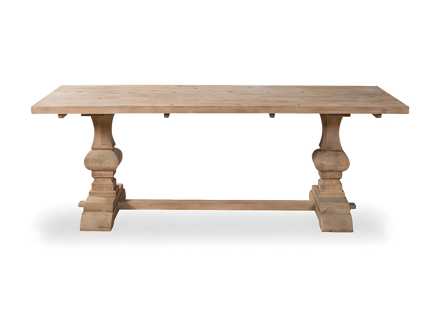 Table en pin vieilli LUBERON style monastère naturel