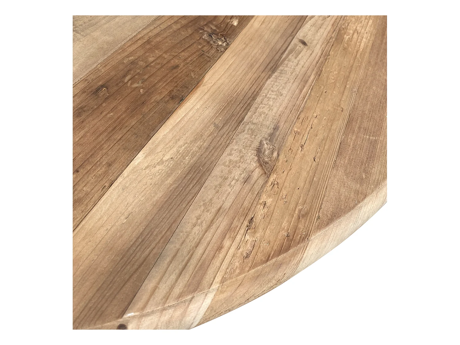 Table ronde extensible en bois massif SIDONIE Bois naturel