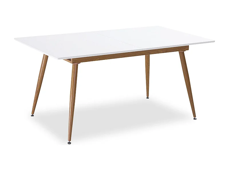 Table extensible scandinave Betty Blanc - 6 à 8 personnes