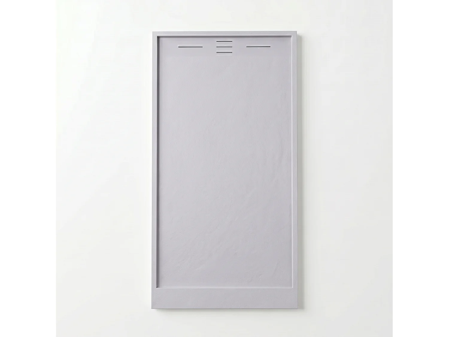 Receveur de douche 80 x 120 cm extra plat gris SALVI en SoliCast® surface ardoisée