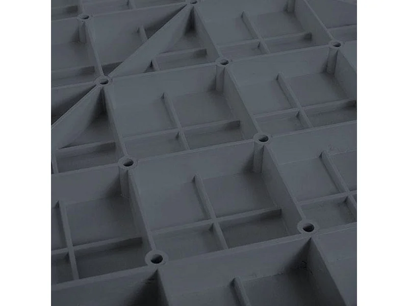 Receveur de douche 90 x 140 cm extra plat gris basalte PIATTO en SoliCast® surface ardoisée