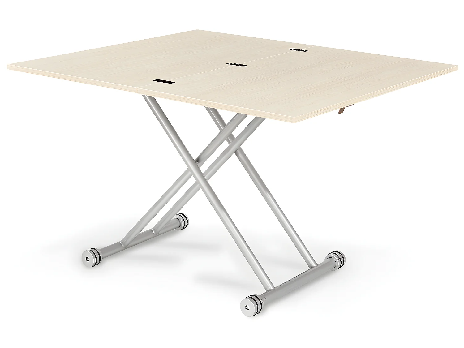 Table basse relevable Philadelphia imitation Chêne clair