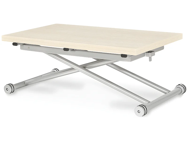 Table basse relevable Philadelphia imitation Chêne clair