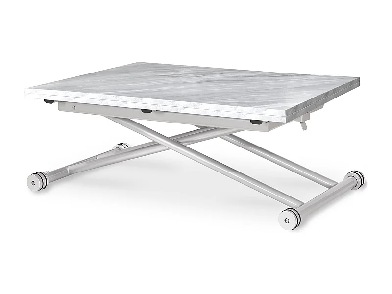 Table basse relevable Philadelphia Effet marbre