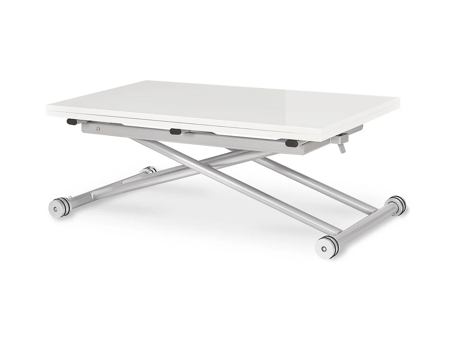 Table basse relevable Philadelphia Blanc laqué
