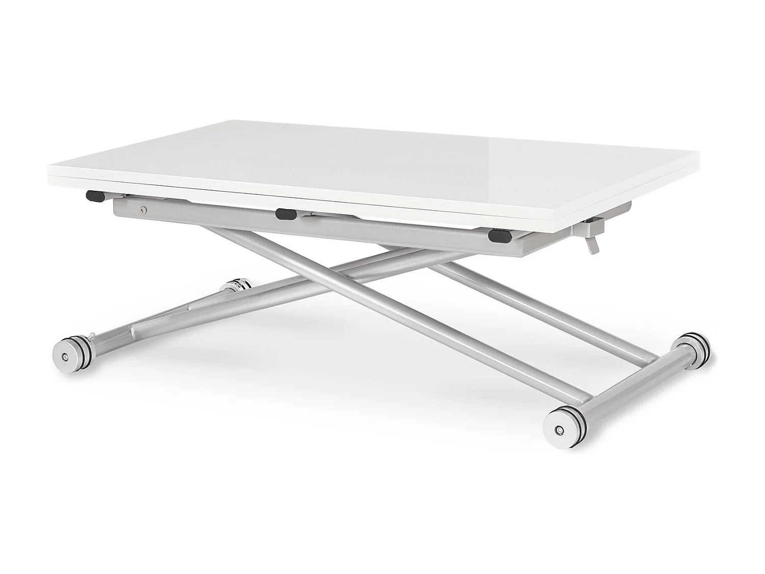 Table basse relevable Philadelphia Blanc laqué