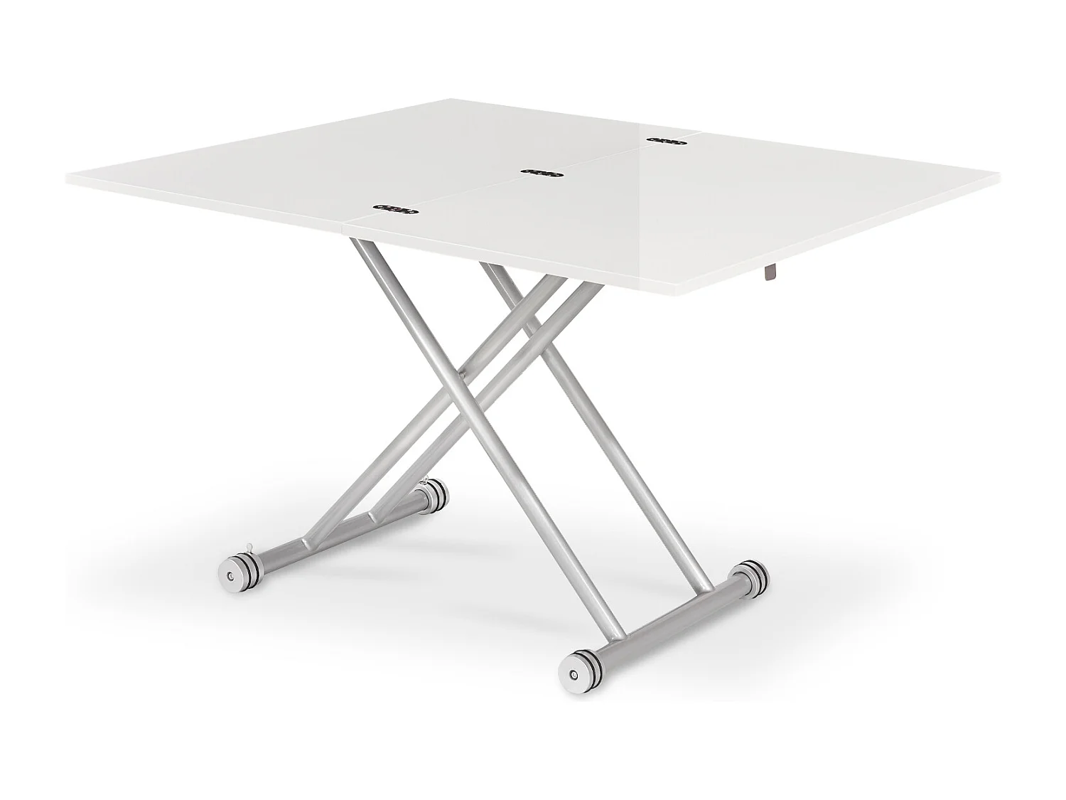 Table basse relevable Philadelphia Blanc laqué