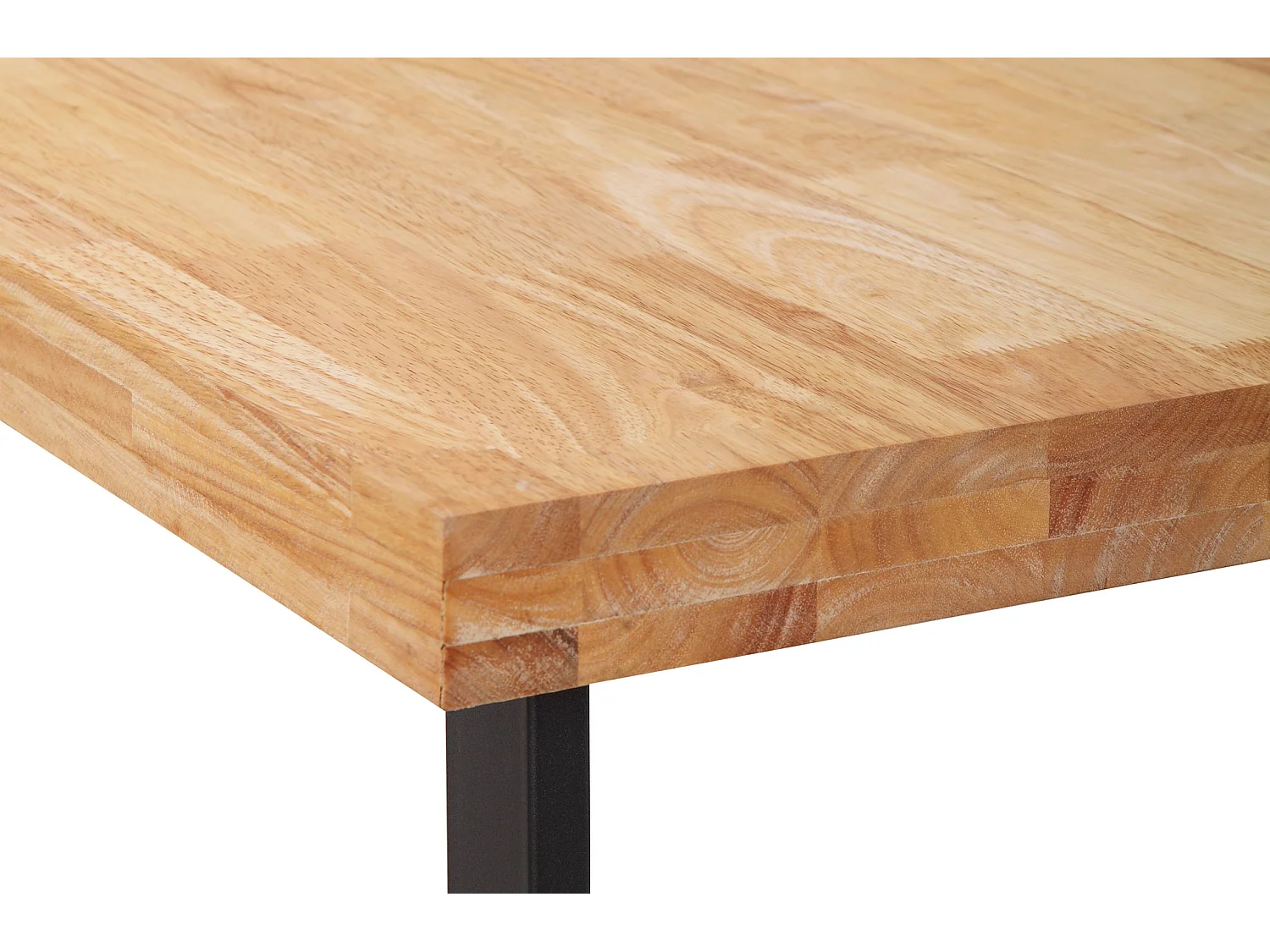 Table de bureau coloris chêne nordique / pieds noir - Longueur 120 x largeur 60 x hauteur 73 cm