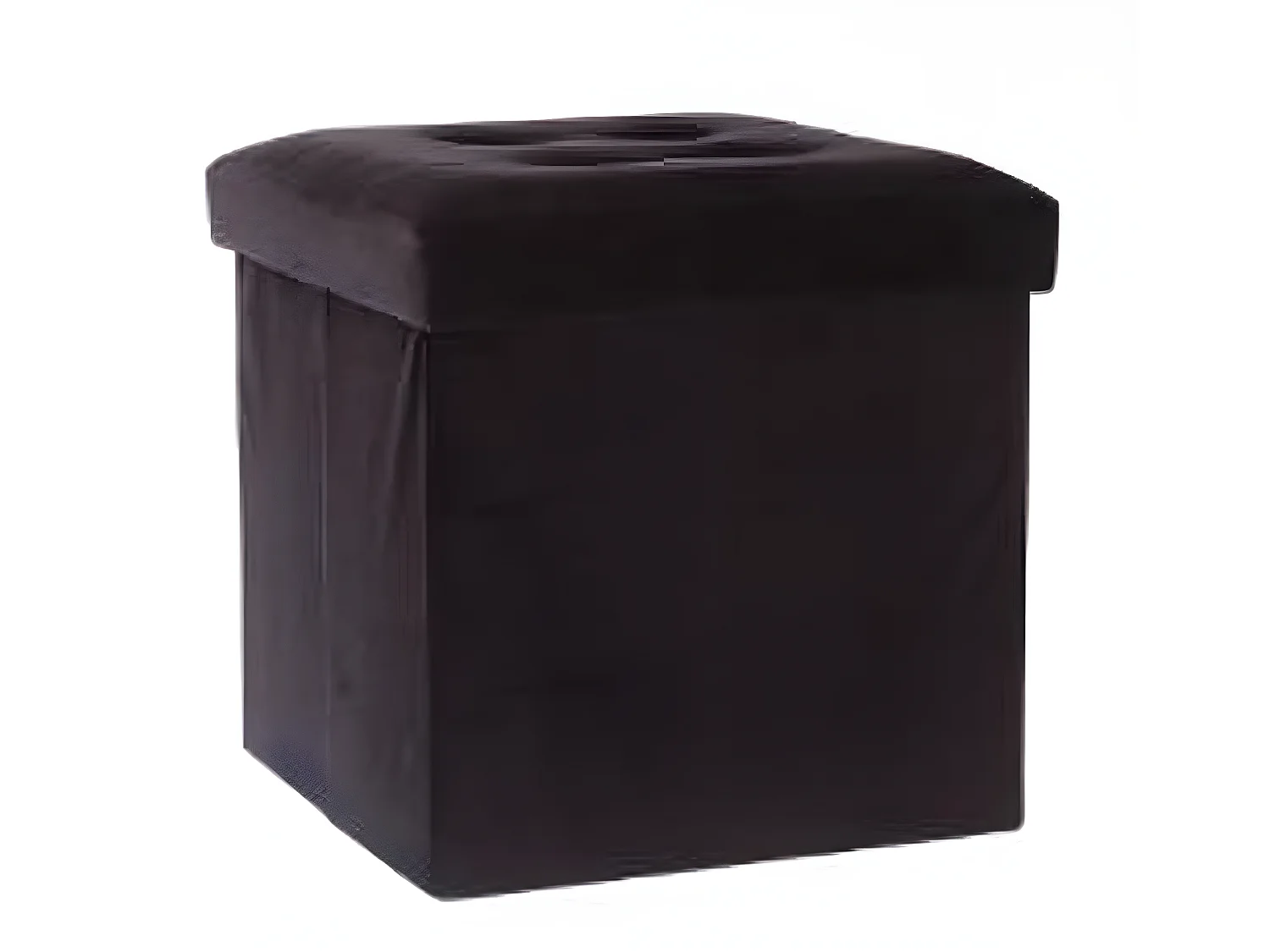 Pouf coloris noir - Dim : L.38 x l.38 x h.38 cm