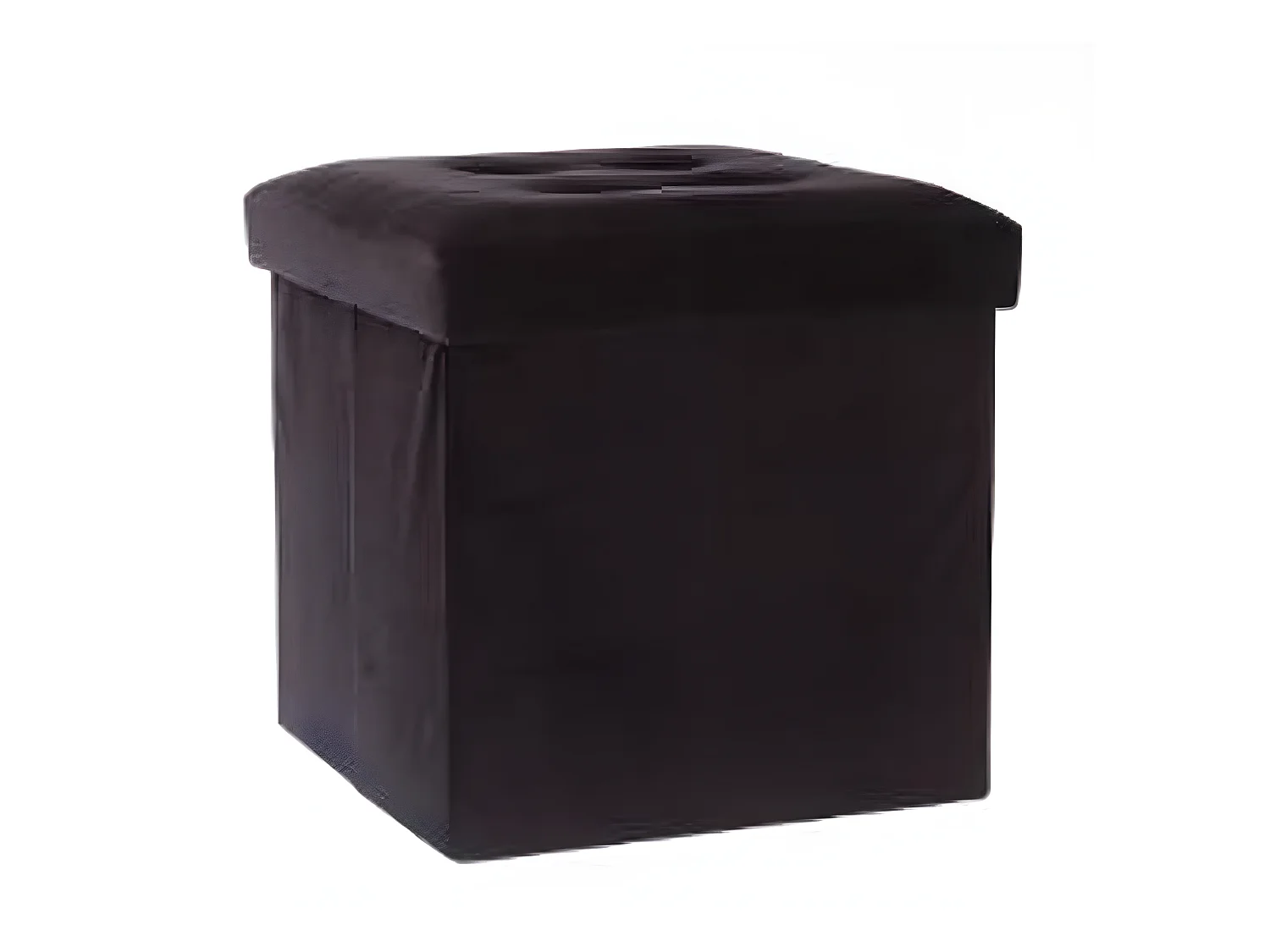 Pouf coloris noir - Dim : L.38 x l.38 x h.38 cm