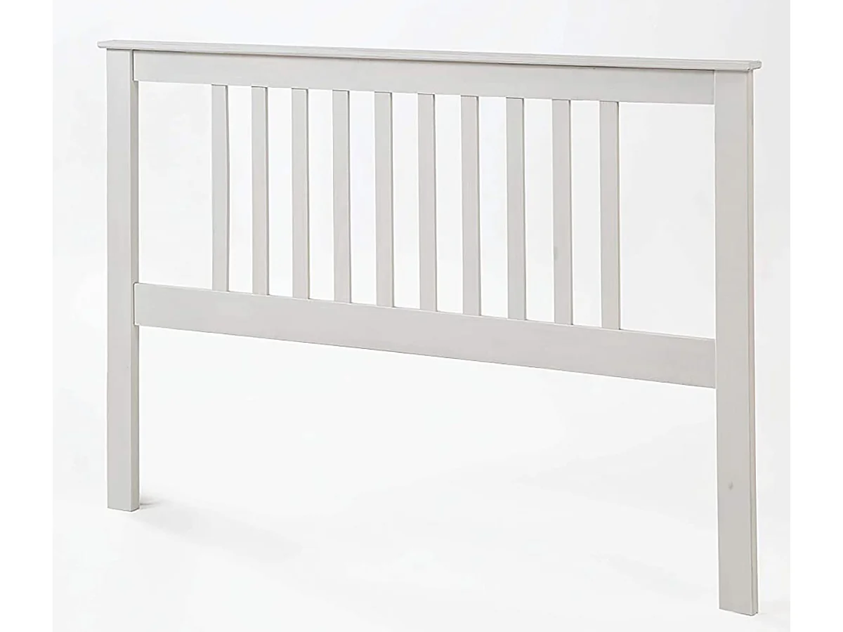Tête de lit en pin Massif coloris blanc - Longueur 160 x Profondeur 2 x Hauteur 100 cm
