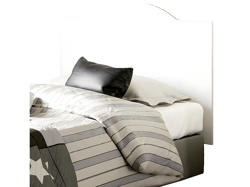 Tête de lit enfant coloris blanc - Hauteur 80 x Longueur 100 x Profondeur 1.6 cm