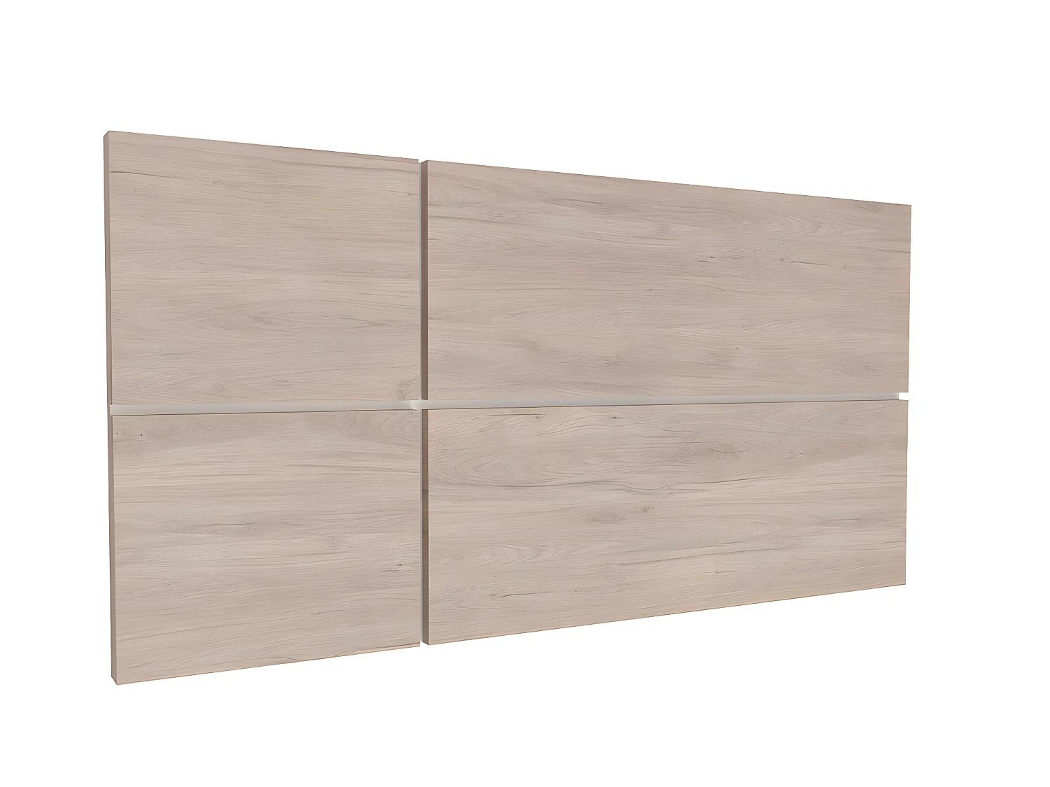 Tête de lit enfant coloris effet bois/blanc - Hauteur 50 x Longueur 100 x Profondeur 3.2 cm