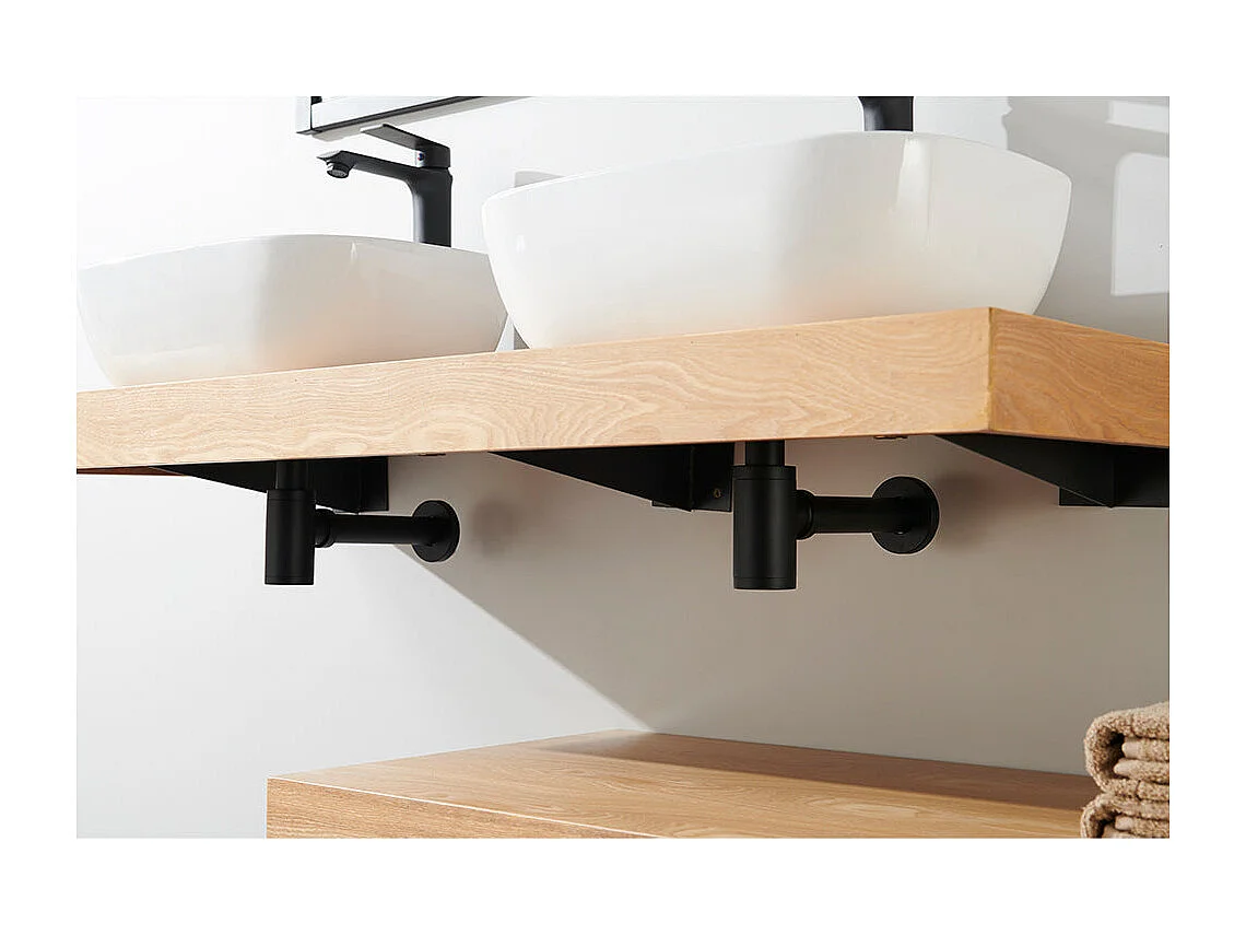 Plan suspendu pour vasque TOP chêne 100 x 46 cm