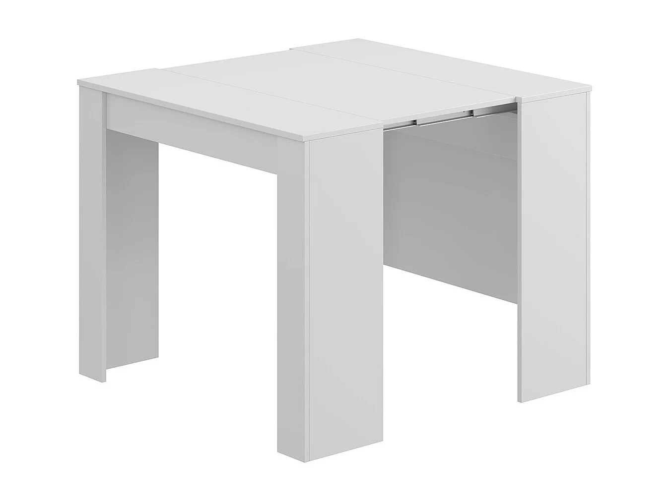 Console extensible coloris Blanc - Dim : 90 x 78 x 50 - 235 cm