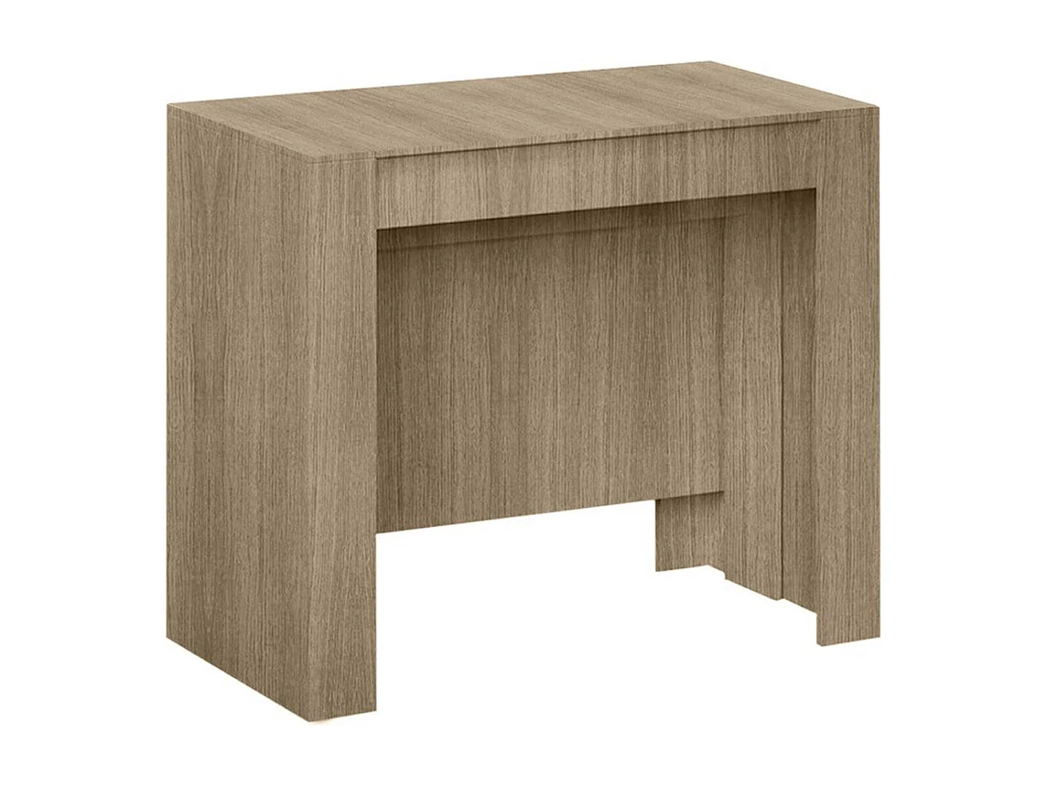 Console extensible coloris chêne canadien - Dim : 90 x 78 x 50 - 235 cm