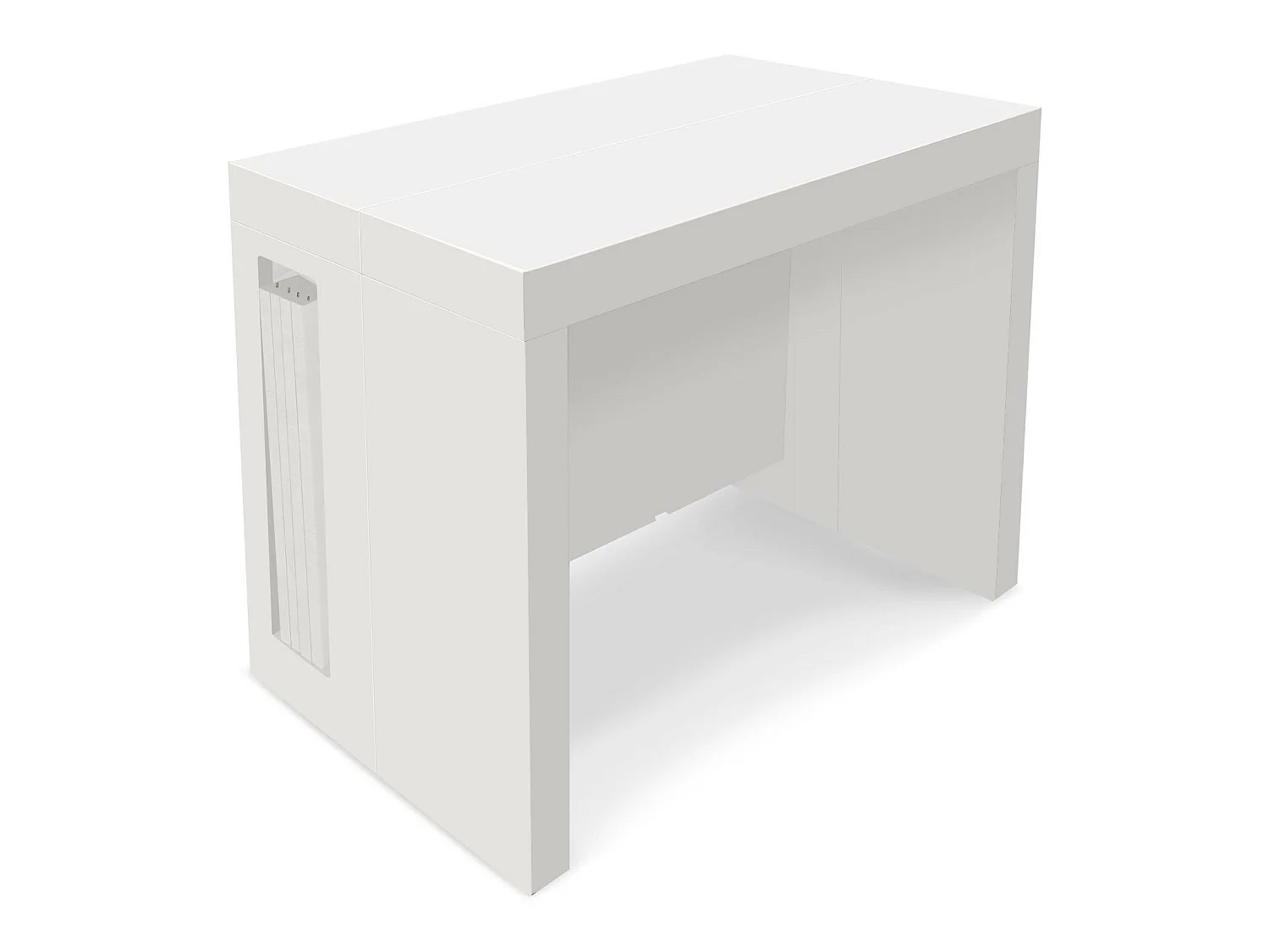 Table Console extensible Loki Blanc laqué