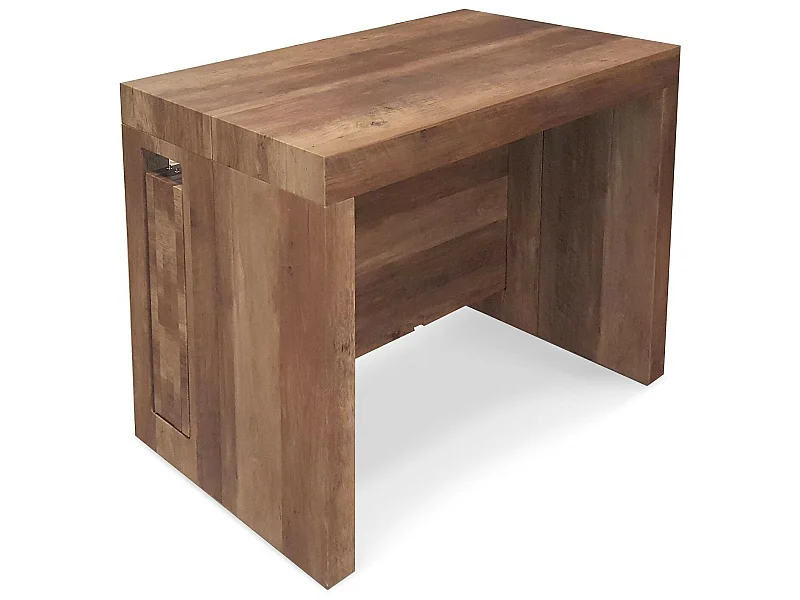 Table Console extensible Loki imitation Chêne Vintage
