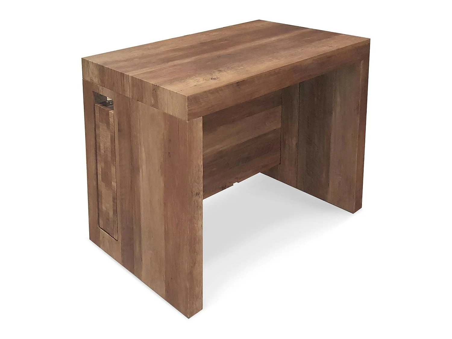 Table Console extensible Loki imitation Chêne Vintage