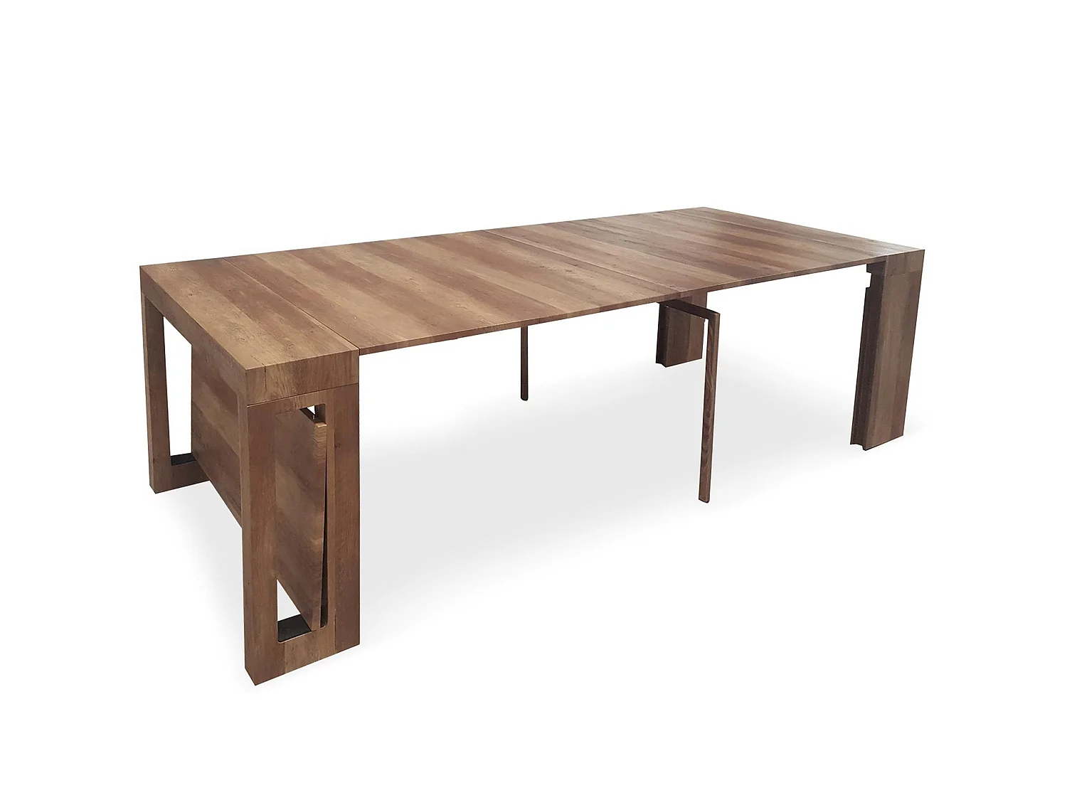 Table Console extensible Loki imitation Chêne Vintage