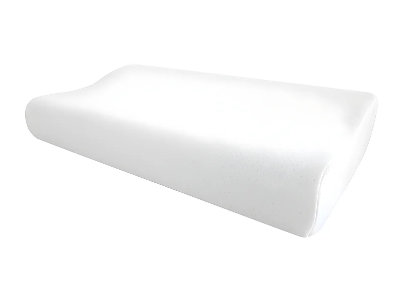Ergonomisches Memory-Schaum-Kopfkissen - 50 x 30 cm - Weiß - SLEEPY von YSMÉE