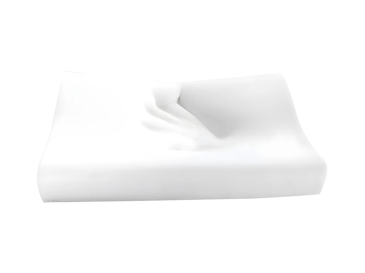Almohada ergonómica con memoria de forma 50 x 30 cm de YSMÉE - Blanco- SLEEPY