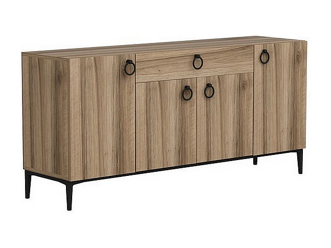 Multifunctionele Kast Moon - Walnoot - 160x42x75 cm - EPIKASA