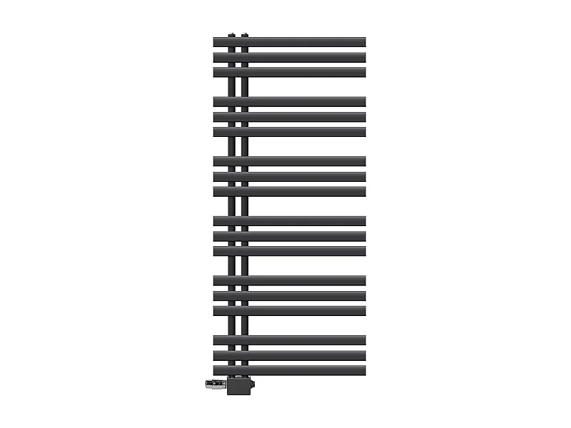 Radiador de Diseño Iron EM 600x1400 mm Antracita Conexión Central Inferior