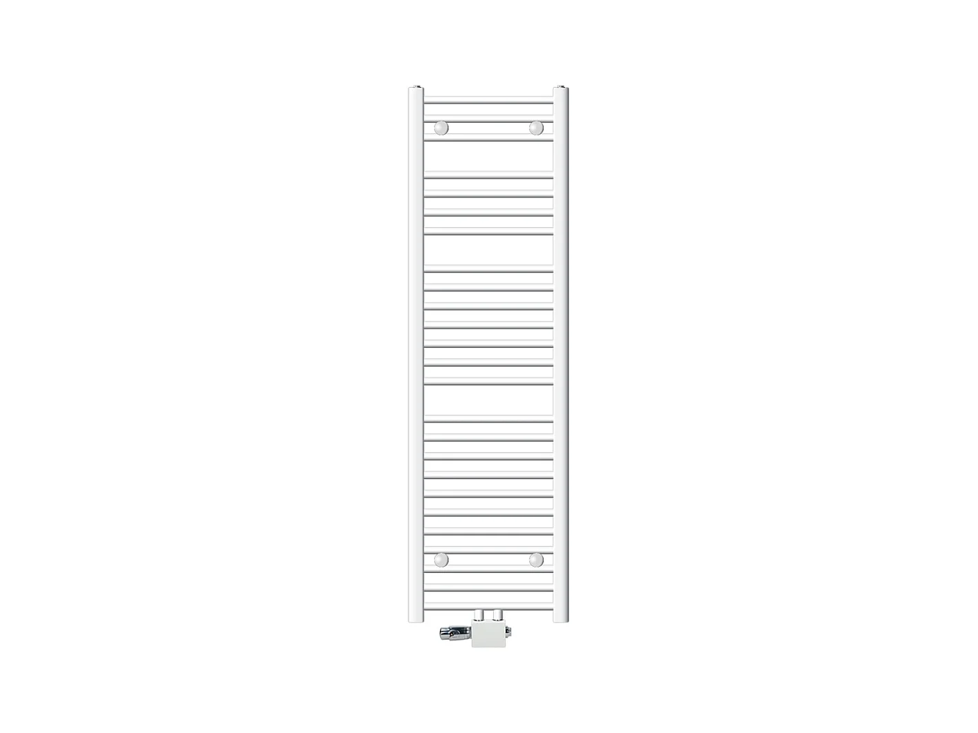 Radiatore di design Sahara non elettrico, 400 x 1500 mm, bianco, attacco centrale
