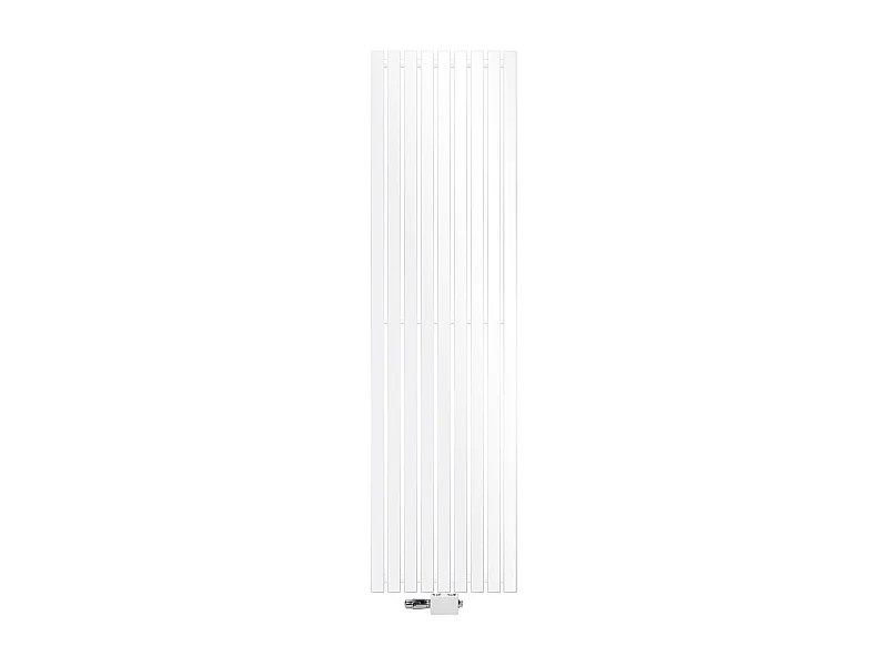 Radiateur Design Stella Vertical 480 x 1800 mm Blanc Raccord Central + Garniture